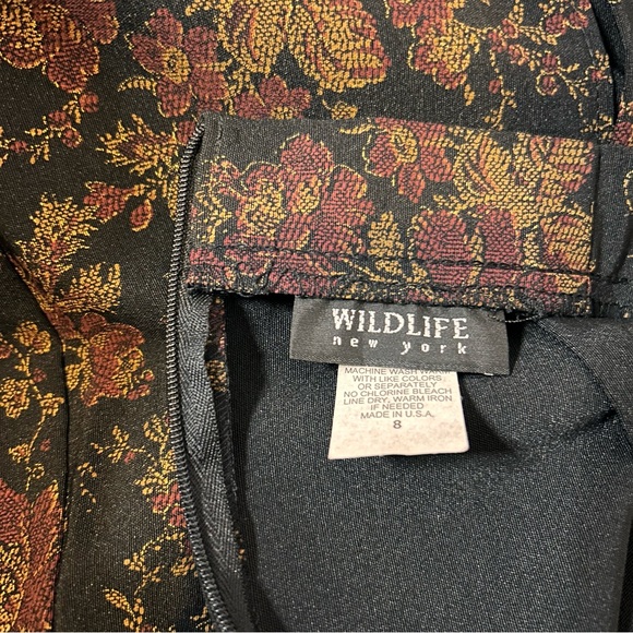 Wildlife New York Floral Brocade Skirt - Size 8 - Picture 7 of 8